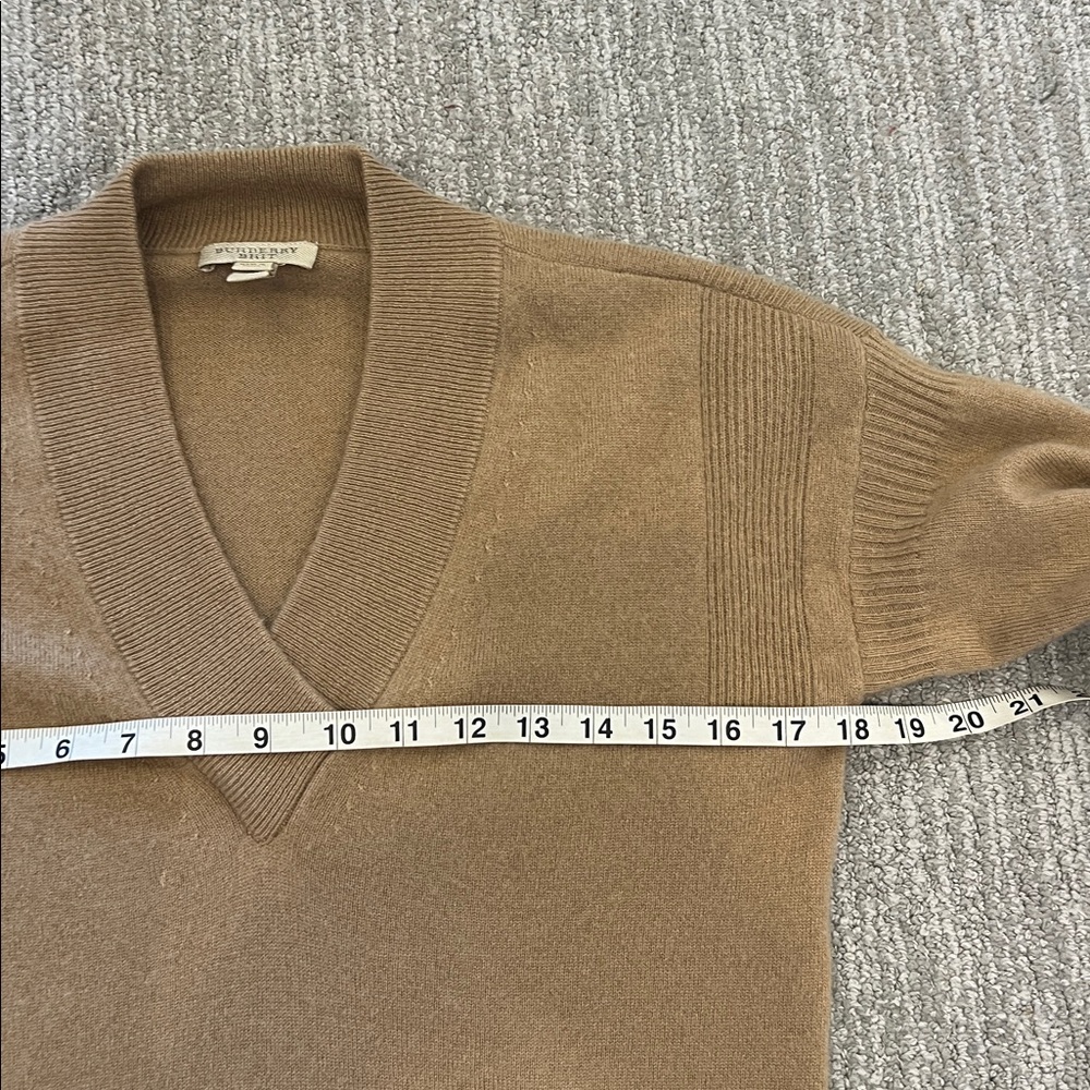 Burberry Brit Plaid Cuff Cashmere Sweater - Picture 12 of 13